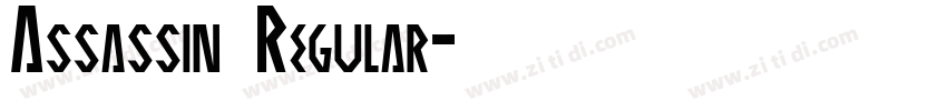 Assassin Regular字体转换